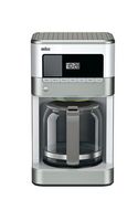 Braun - BrewSense 12-Cup Coffee Maker - Stainless Steel/White - Large Front