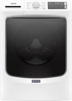Maytag - 4.5 Cu. Ft. High-Efficiency Stackable Front Load Washer with Steam and Fresh Spin - White - Large Front