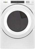 Whirlpool - 7.4 Cu. Ft. Stackable Gas Dryer with Wrinkle Shield Option - White - Large Front