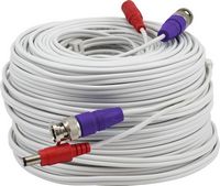 Swann - 200' BNC Extension Cable - White - Large Front