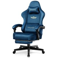 GTPlayer - GT829 Gaming Chair - Blue - Large Front