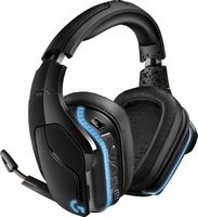 Logitech - G935 Wireless Gaming Headset for PC - Black/Blue - Large Front