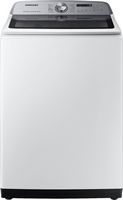 Samsung - 5.0 Cu. Ft. High-Efficiency Top Load Washer with Super Speed - White - Large Front