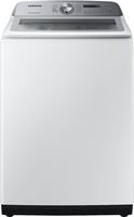 Samsung - 5.0 Cu. Ft. High-Efficiency Top Load Washer with Active WaterJet - White - Large Front