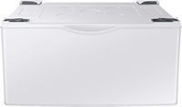 Samsung - Washer/Dryer Laundry Pedestal with Storage Drawer - White - Large Front