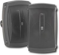 Yamaha - 130W 2-Way Outdoor Speakers (Pair) - Black - Large Front