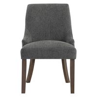 OSP Home Furnishings - Leona Dining Chair 2-PK - Charcoal - Large Front