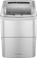 Insignia™ - Portable Ice Maker with Auto Shut-Off - Silver - Large Front