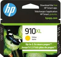 HP - 910XL High-Yield Ink Cartridge - Yellow - Large Front