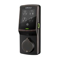 Lockly - Secure Plus Smart Lock Replacement Deadbolt with 3D Biometric Fingerprint/App/Physical K... - Large Front