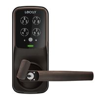 Lockly - Secure Plus Smart Lock Bluetooth Replacement Latch with Touchscreen/Fingerprint Sensor/K... - Large Front