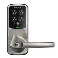 Lockly - Secure Pro Smart Lock Wi-Fi Replacement Latch with 3D Biometric Fingerprint/Keypad/App/V... - Large Front