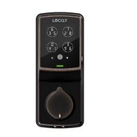 Lockly - Secure Pro Smart Lock Wi-Fi Replacement Deadbolt with 3D Biometric Fingerprint/Keypad/Vo... - Large Front