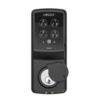 Lockly - Secure Pro Smart Lock Wi-Fi Replacement Deadbolt with 3D Biometric Fingerprint/Keypad/Vo... - Large Front