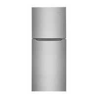 Frigidaire - 10.1 Cu. Ft. Top-Freezer Refrigerator - Brushed Steel - Large Front