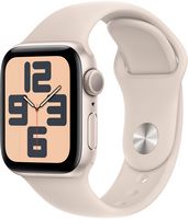Apple Watch SE 2nd Generation (GPS) 40mm Starlight Aluminum Case with Starlight Sport Band - S/M ... - Large Front