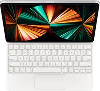 Apple - Magic Keyboard for 12.9-inch iPad Pro (3rd, 4th, 5th, and 6th Generation) - White - Large Front