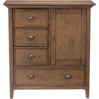 Simpli Home - Redmond SOLID WOOD 39 inch Wide Transitional Medium Storage Cabinet in - Rustic Nat... - Large Front