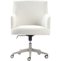 Finch - Belmont Modern Twill Home Office Chair - Gray/Ivory - Large Front