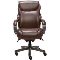La-Z-Boy - Premium Hyland Executive Office Chair - Gray/Brown - Large Front