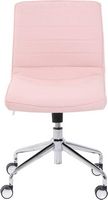 Adore Decor - Linen Fabric Task Chair - French Pink - Large Front