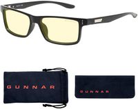 GUNNAR - Vertex  Computer Glasses with Blue Light Reduction , Amber Lenses - Onyx - Large Front