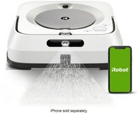 iRobot - Braava jet m6 Wi-Fi Connected Robot Mop - White - Large Front