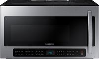 Samsung - 2.1 Cu. Ft. Over-the-Range Microwave with Sensor Cook - Stainless Steel - Large Front
