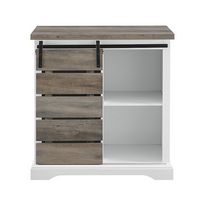 Walker Edison - Rustic TV Stand for Most TVs Up to 35