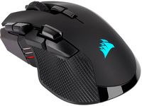 CORSAIR - IRONCLAW RGB Wireless Optical Gaming Mouse - Wireless - Black - Large Front