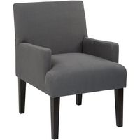 OSP Home Furnishings - Main Street Guest Chair - Charcoal - Large Front