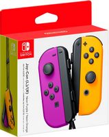 Joy-Con (L/R) Wireless Controllers for Nintendo Switch - Neon Purple/Neon Orange - Large Front