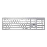 Adesso - Multi-OS Scissor switch Desktop Keyboard with CoPilot AI Hotkey - White - Large Front