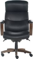 La-Z-Boy - Greyson Modern Faux Leather Executive Chair - Black - Large Front