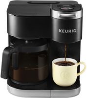 Keurig - K-Duo 12-Cup Coffee Maker and Single Serve K-Cup Brewer - Black - Large Front