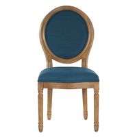 OSP Home Furnishings - Lillian Oval Back Chair - Klein Azure - Large Front