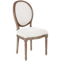 OSP Home Furnishings - Lillian Oval Back Chair - Linen - Large Front