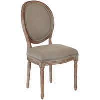 OSP Home Furnishings - Lillian Oval Back Chair - Klein Otter - Large Front