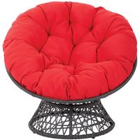 OSP Home Furnishings - Papasan Chair - Red - Large Front