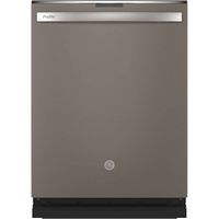GE Profile - Top Control Built-In Dishwasher with Stainless Steel Tub, 3rd Rack, 45dBA - Slate - Large Front