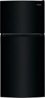 Frigidaire - 13.9 Cu. Ft. Top-Freezer Refrigerator - Black - Large Front