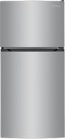 Frigidaire - 13.9 Cu. Ft. Top-Freezer Refrigerator - Brushed Steel - Large Front