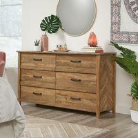 Sauder - Cannery Bridge 6-Drawer Dresser - Sindoori Mango - Large Front
