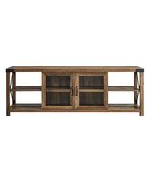 Farmhouse TV Stand Cabinet for Most TVs Up to 78