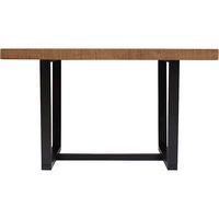 Walker Edison - Rectangular Rustic Solid Pine Wood Table - Rustic Oak - Large Front