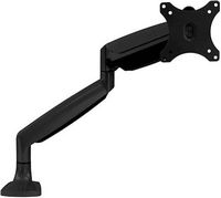 Mount-It! - Single Monitor Arm Desk Mount - Black - Large Front