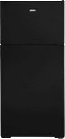 Hotpoint - 15.6 Cu. Ft. Top-Freezer Refrigerator with LED Interior Lighting - Black - Large Front