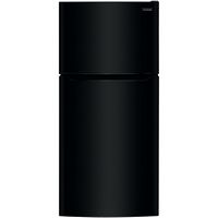 Frigidaire - 18.3 Cu. Ft. Top-Freezer Refrigerator - Black - Large Front