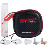 Alpine Hearing Protection - MusicSafe Pro Earplug Set - Black/Green - Large Front