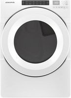 Amana - 7.4 Cu. Ft. Stackable Electric Dryer with Sensor Drying - White - Large Front